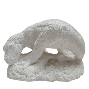 🍒 Large Paintable T-Rex Dinosaur Figure Statue Unglazed Blank White Kids Decor